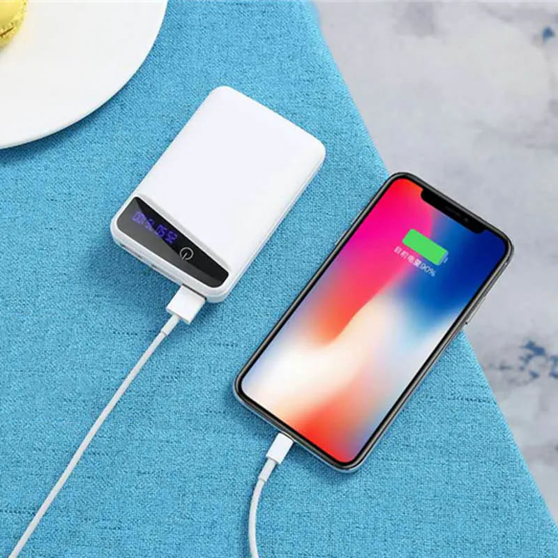 Empty Power Bank Case 3*18650 Battery External Charger USB Free Welding DIY Powerbank Box Phone Charging Outdoor Emergency Use