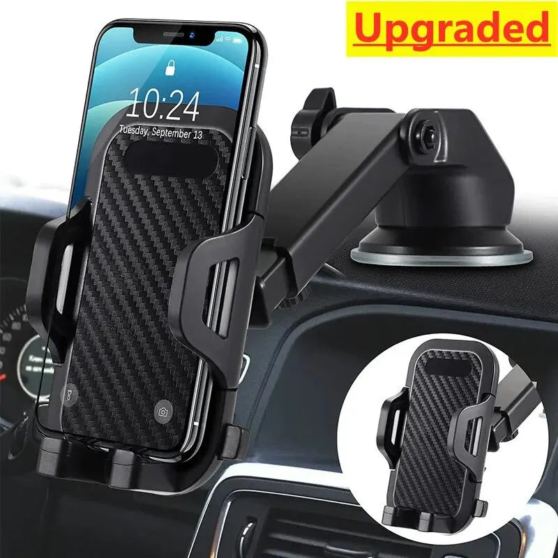 Suction Cup Car Phone Holder – Universal Dashboard & Windshield Mount