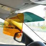 2-in-1 Day & Night Anti-Glare Car Sun Visor – Clip-On Windshield Glare Shield for Safer Driving