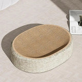 Oval Cat Scratcher Bed — Linen-Wrapped Corrugated Scratching Lounge for Indoor Cats | Furniture Protector & Cozy Nap Bowl