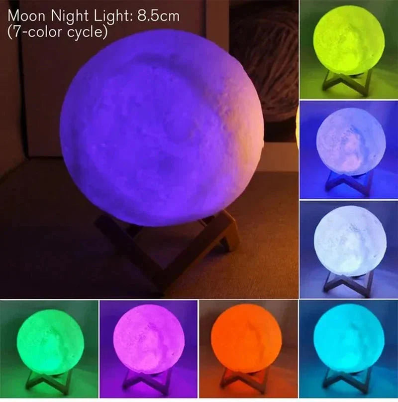 Starry Moon LED Lamp