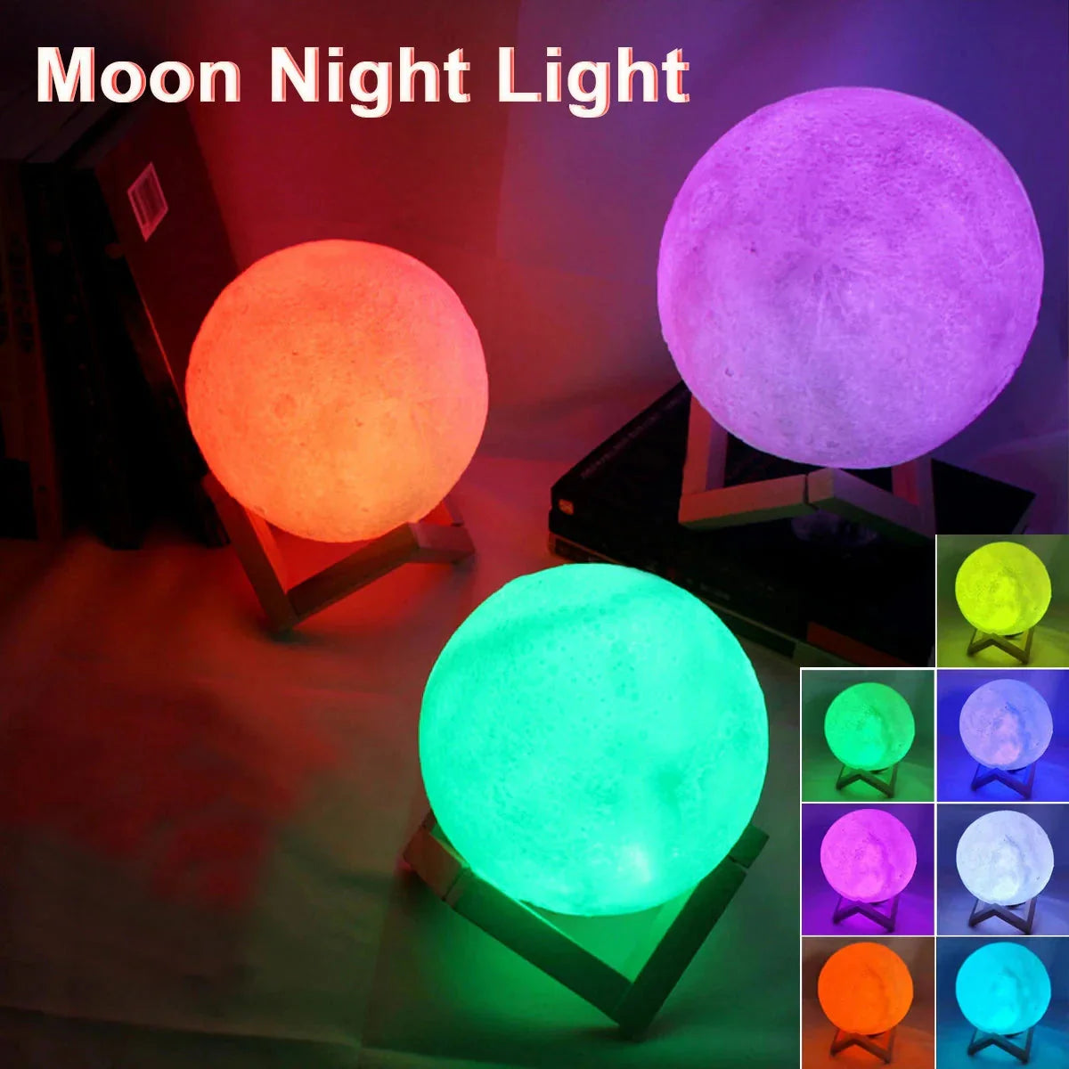 Starry Moon LED Lamp