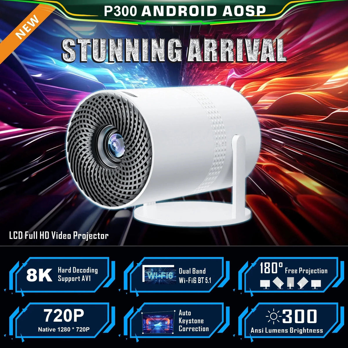 Salange P300 Mini Projector