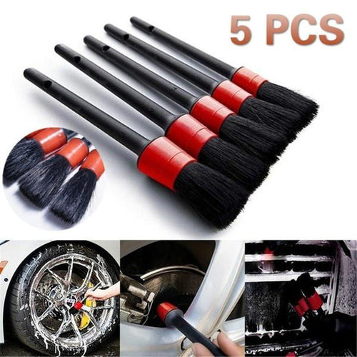 PCS Car Detailing Brush Set Air Conditioning Vent Clean Crevice Sweep Dust Duster Auto Interior with Brush Car Wash Tool Set