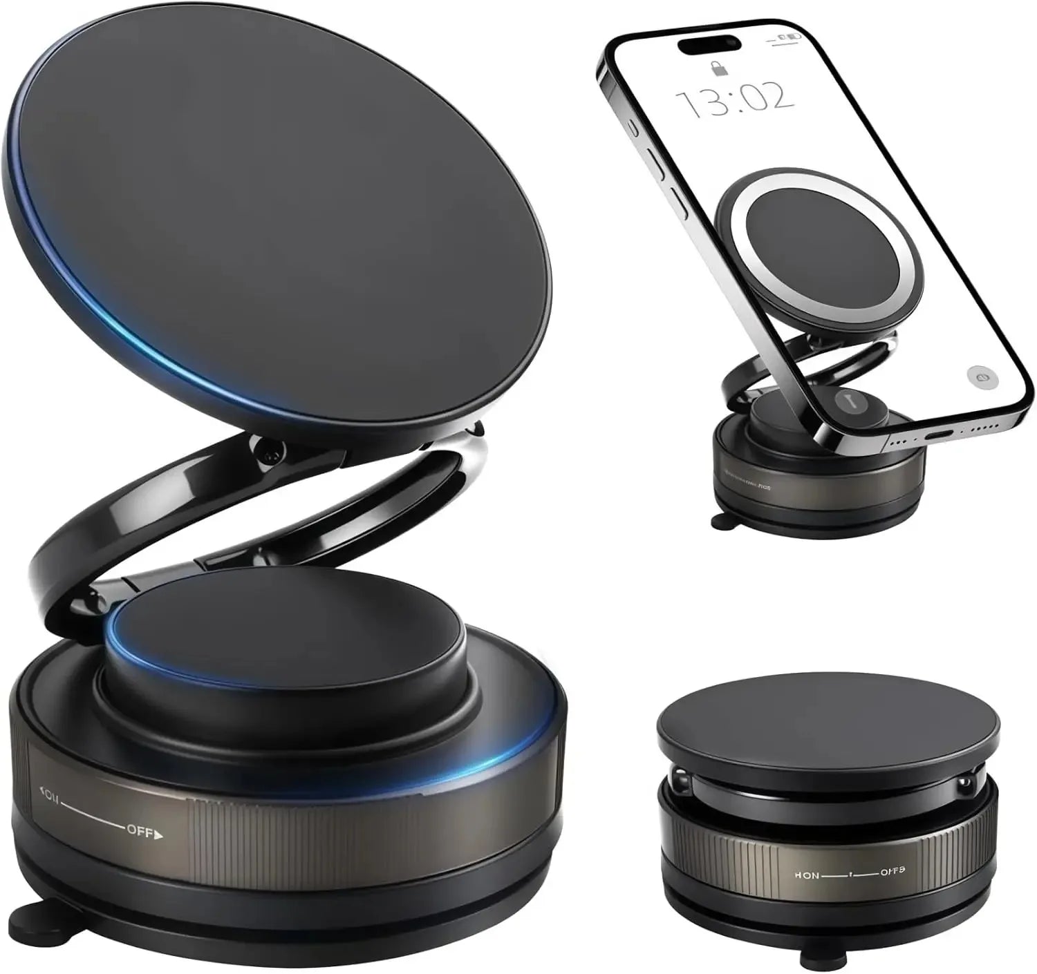 Foldable Magnetic Phone Holder Dashboard - View 10