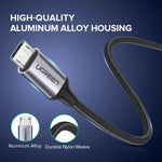 Ugreen Micro USB Cable 2A Nylon Fast Charging USB Cable for Samsung Xiaomi HTC USB Charger Data Cable Mobile Phone Cable