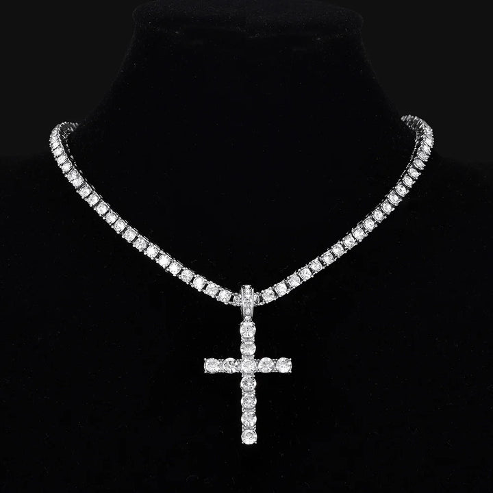 Hip Hop Cross Pendant Necklace