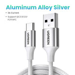 [2 Pack] UGREEN 3A USB Type C Cable 18W for iPhone 17/16 Samsung S26/25 Pixel 10/9 Charging USB-C 2.0 Data Cable 0.25/0.5/1/2/3M