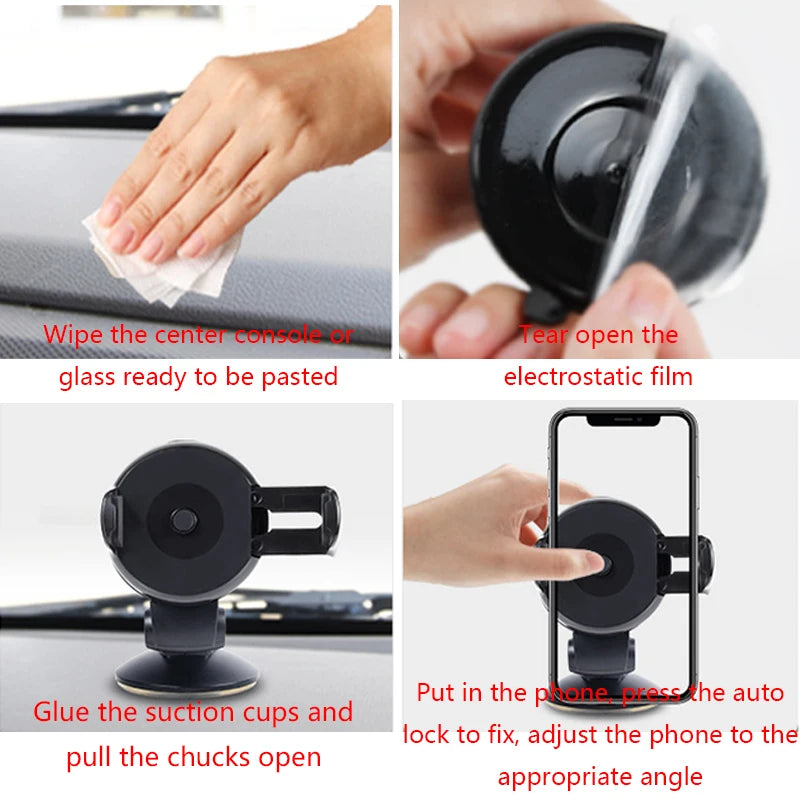 Universal Windshield Car Phone Holder - View 4