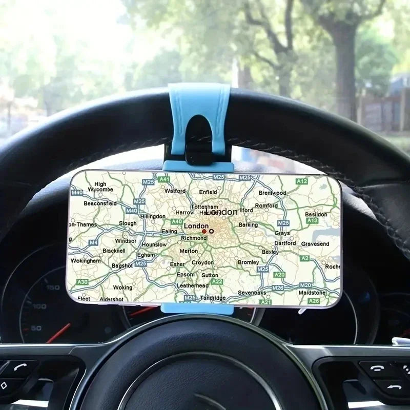 Steering Wheel Car Phone Bracket Telescopic Clip - View 3