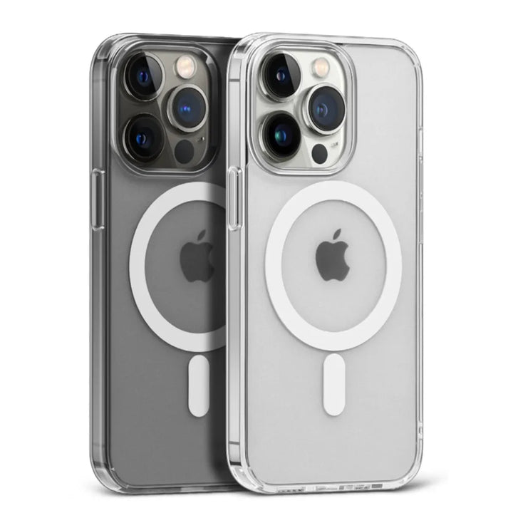 Magnetic Original Clear Case For iPhone 17 16 15 14 Plus 13 12 mini 11 Pro Max 16E 17E Funda For Magsafe Transparent Cover