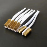 1/3/5pcs Mini copper plating Brass Wire Brush Set for Paint & Rust Removal Industrial Metal Polishing Burr Cleaning Tool