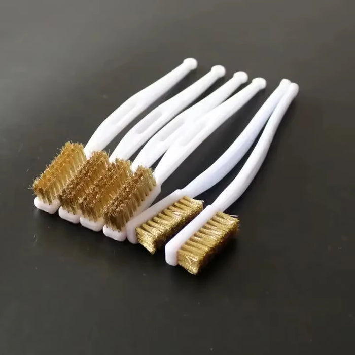 1/3/5pcs Mini copper plating Brass Wire Brush Set for Paint & Rust Removal Industrial Metal Polishing Burr Cleaning Tool
