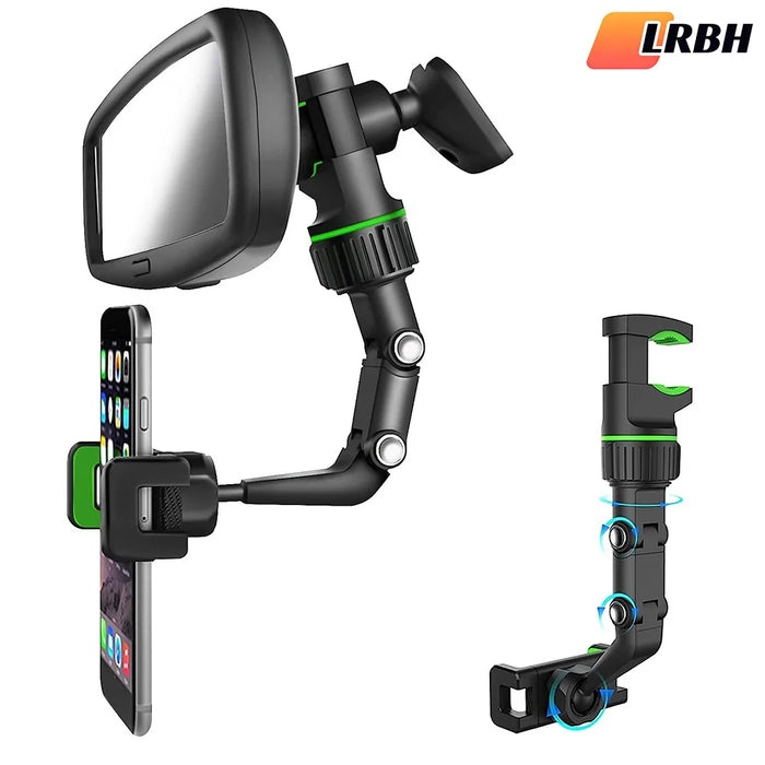 Rearview Mirror Phone Holder Retractable