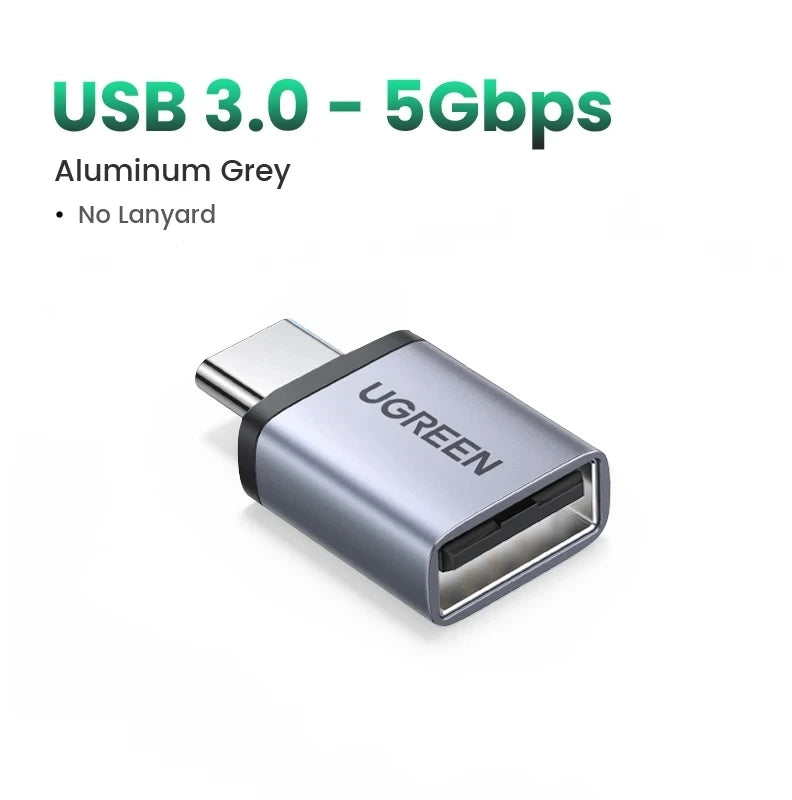 UGREEN USB 3.0 OTG Adapter Type C to USB Adapter Female Converter Thunderbolt 3 For Macbook pro Air Xiaomi Samsung S20 S10 OTG