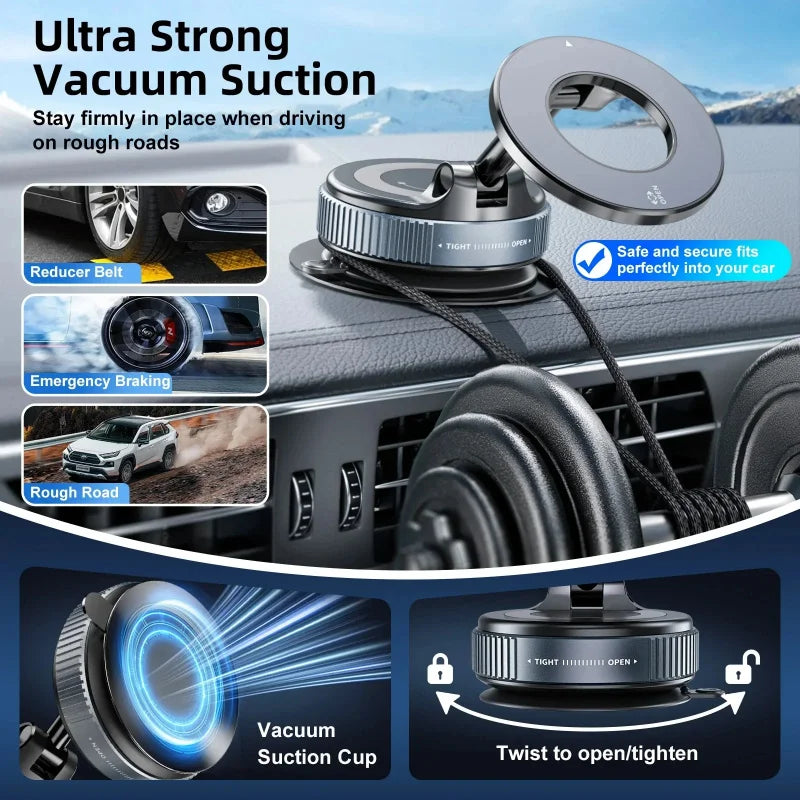 Foldable Magnetic Phone Holder Dashboard - View 3