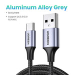 [2 Pack] UGREEN 3A USB Type C Cable 18W for iPhone 17/16 Samsung S26/25 Pixel 10/9 Charging USB-C 2.0 Data Cable 0.25/0.5/1/2/3M