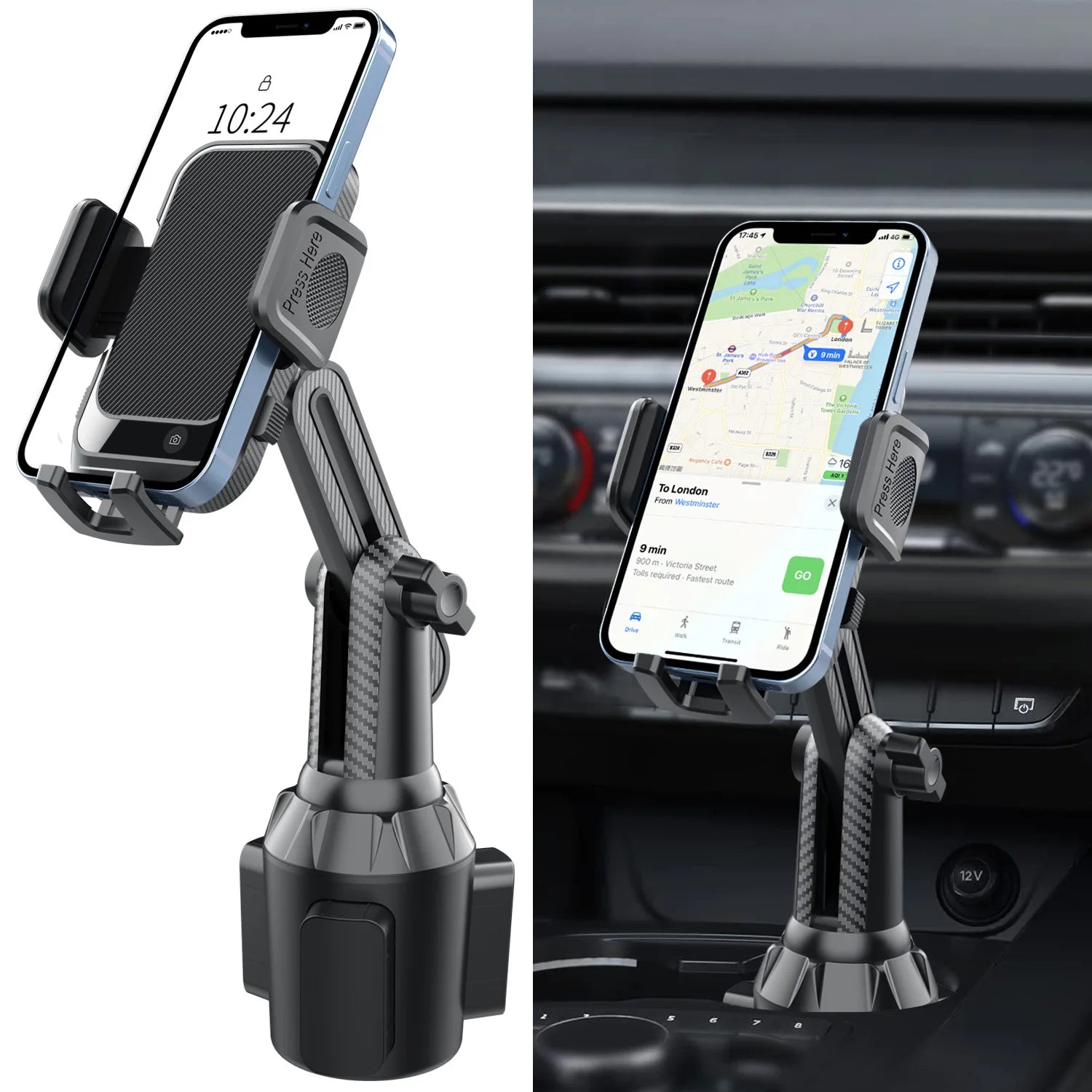Cup Holder Phone Mount 360 Adjustable - View 7