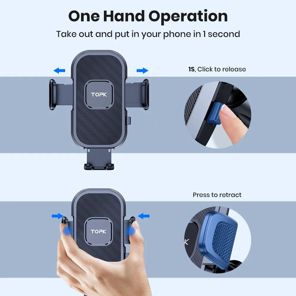 TOPK D38 Car Phone Bracket - View 3