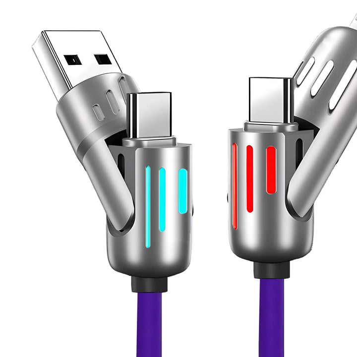 4-IN-1 240W USB Type C To USB C Cable PD Fast Charger Wire For iPhone 16 Pro Max 15 iPad Xiaomi Samsung Tablet 1M Data Cord 1Pcs