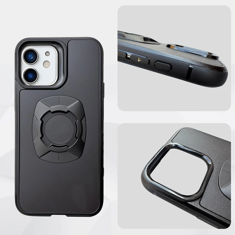 Twsit Lock Phone Case Holder MotorCycle Bicycle iPhone case Quick Lock Fit for Quad System Phone Mount/Holder 14 15 16 Pro Max