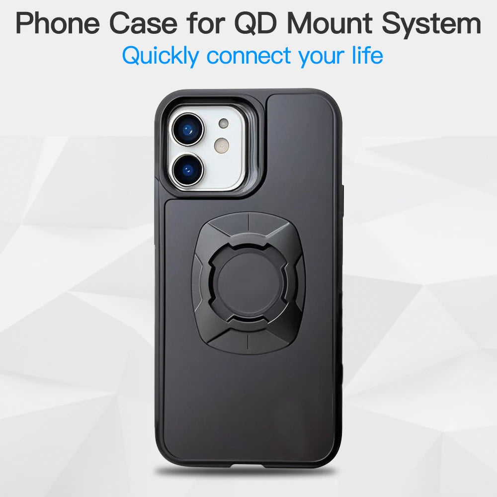Twsit Lock Phone Case Holder MotorCycle Bicycle iPhone case Quick Lock Fit for Quad System Phone Mount/Holder 14 15 16 Pro Max