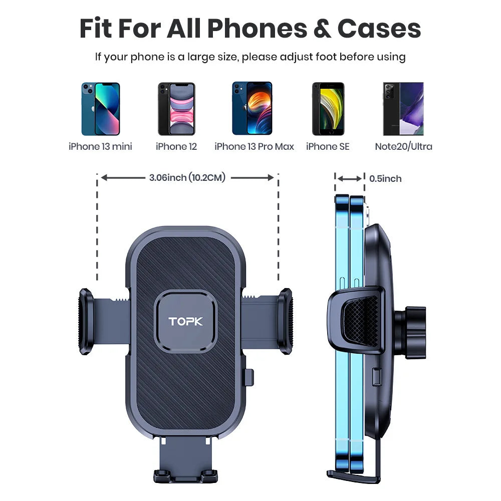 TOPK D38 Car Phone Bracket - View 4