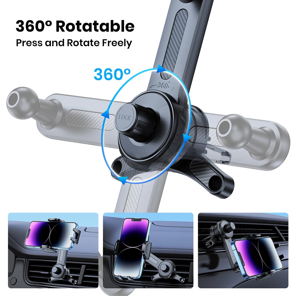 TOPK 3-Point Car Phone Mount - View 5