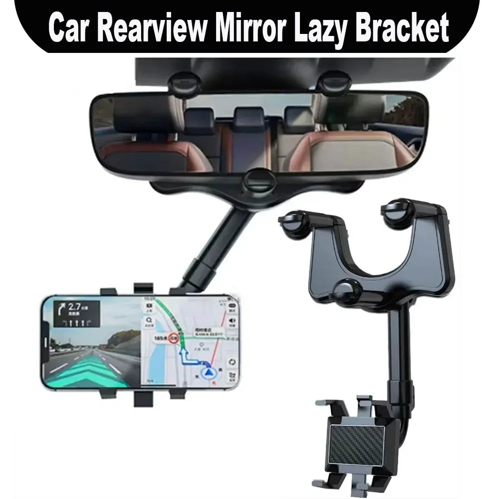 Adjustable Rearview Mirror Phone Holder Clip - View 7