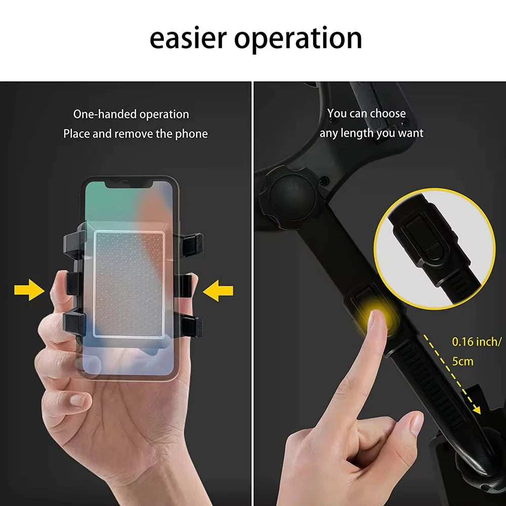 Adjustable Rearview Mirror Phone Holder Clip - View 4