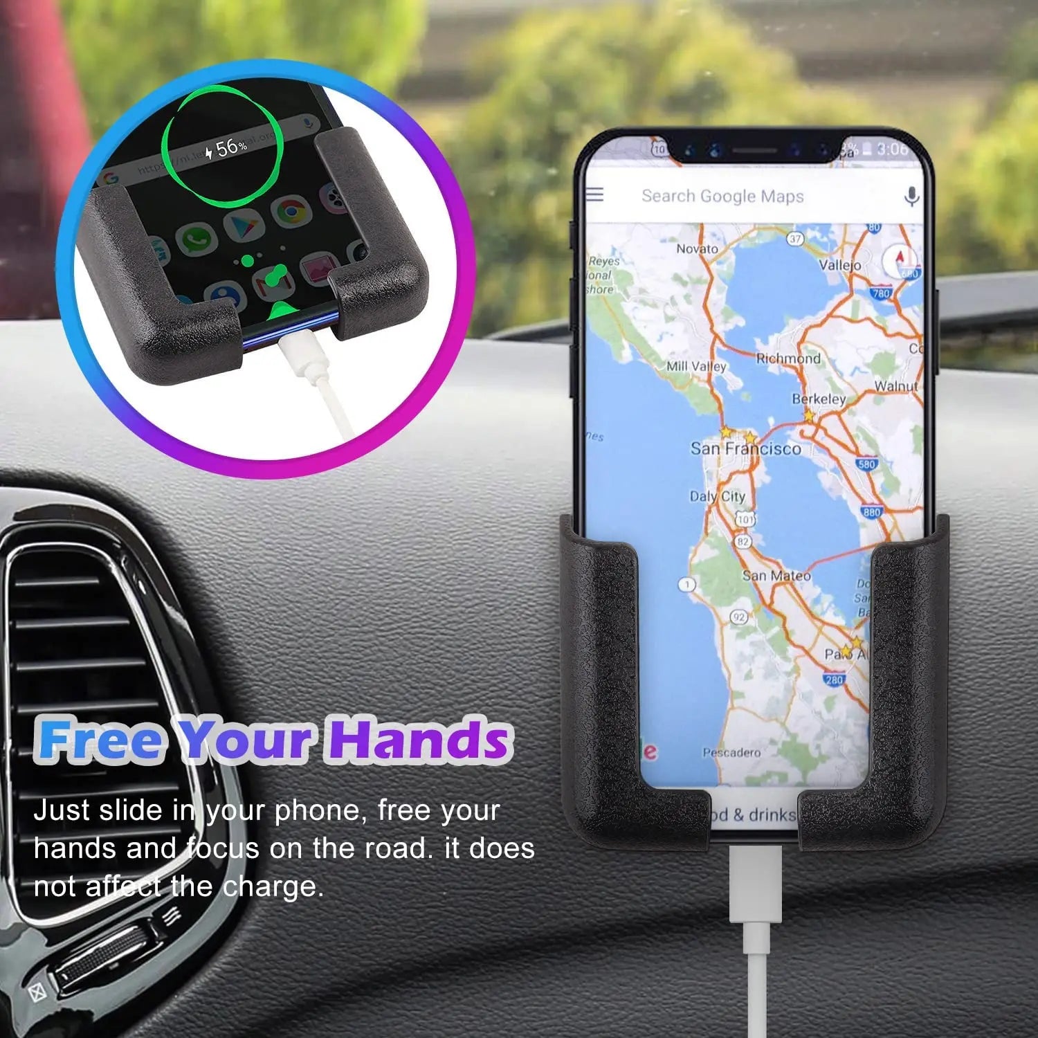 Multifunctional Car Phone Stand Hook Mount - View 2