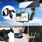 Rearview Mirror Phone Holder Retractable - View 5