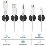 Car Dashboard Data Cable Clip Self-Adhesive USB Line Hub Wire Holder Fixing Clamp Office Desk Wire Organizer Accessories