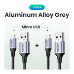 Ugreen Micro USB Cable 2A Nylon Fast Charging USB Cable for Samsung Xiaomi HTC USB Charger Data Cable Mobile Phone Cable