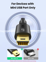 Ugreen Mini USB Cable Mini USB to USB Fast Data Charger Cable for MP3 MP4 Player Car DVR GPS Digital Camera HDD Mini USB