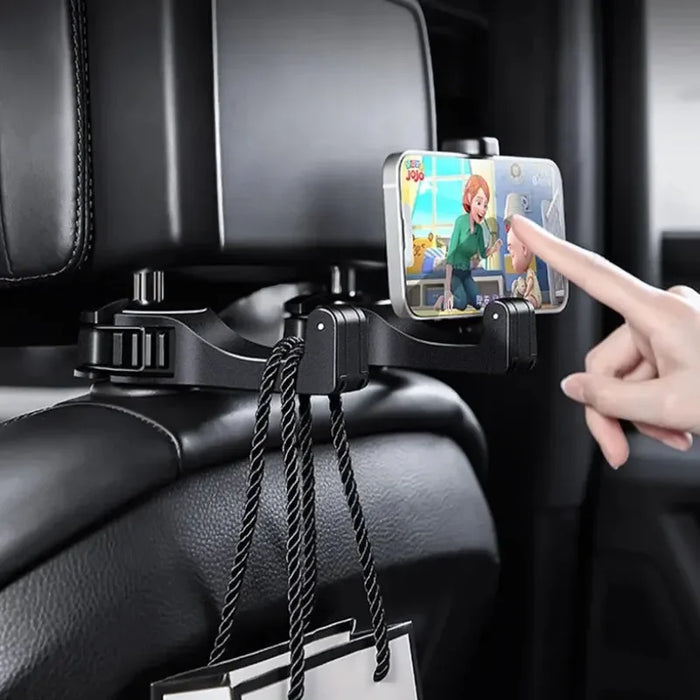 Car Headrest Phone Holder Rear Seat Hook - View 2