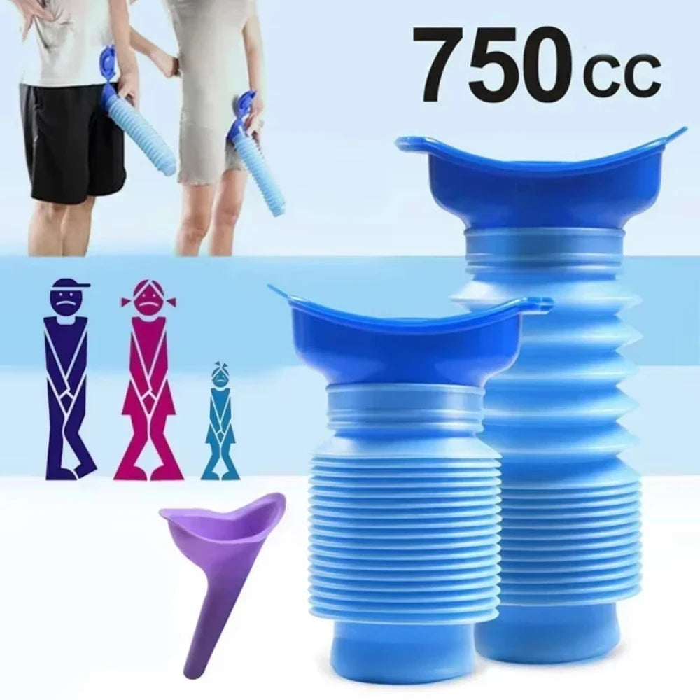 Portable Telescopic Car Urinal for Outdoor Camping Hiking Travel Emergency Squat Free Lightweight Urinal