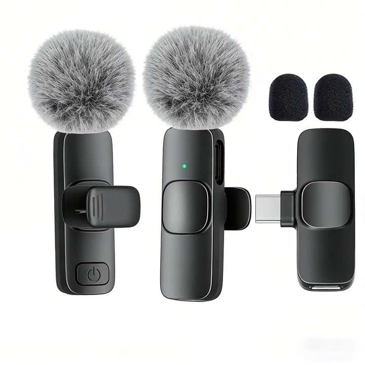 Type-C Port Professional Wireless Lavalier Microphone for Smartphones, Computers, Tablets, Plug and Play