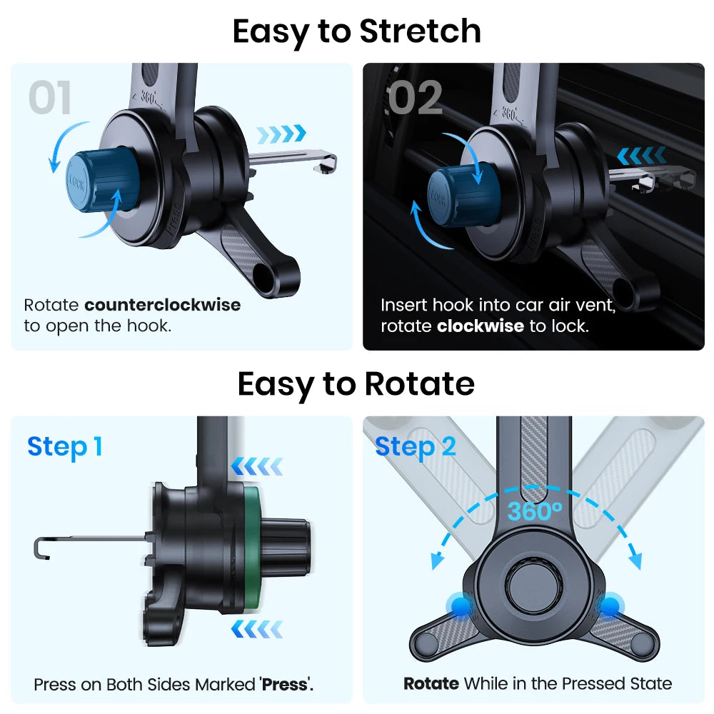 TOPK 3-Point Car Phone Mount - View 6