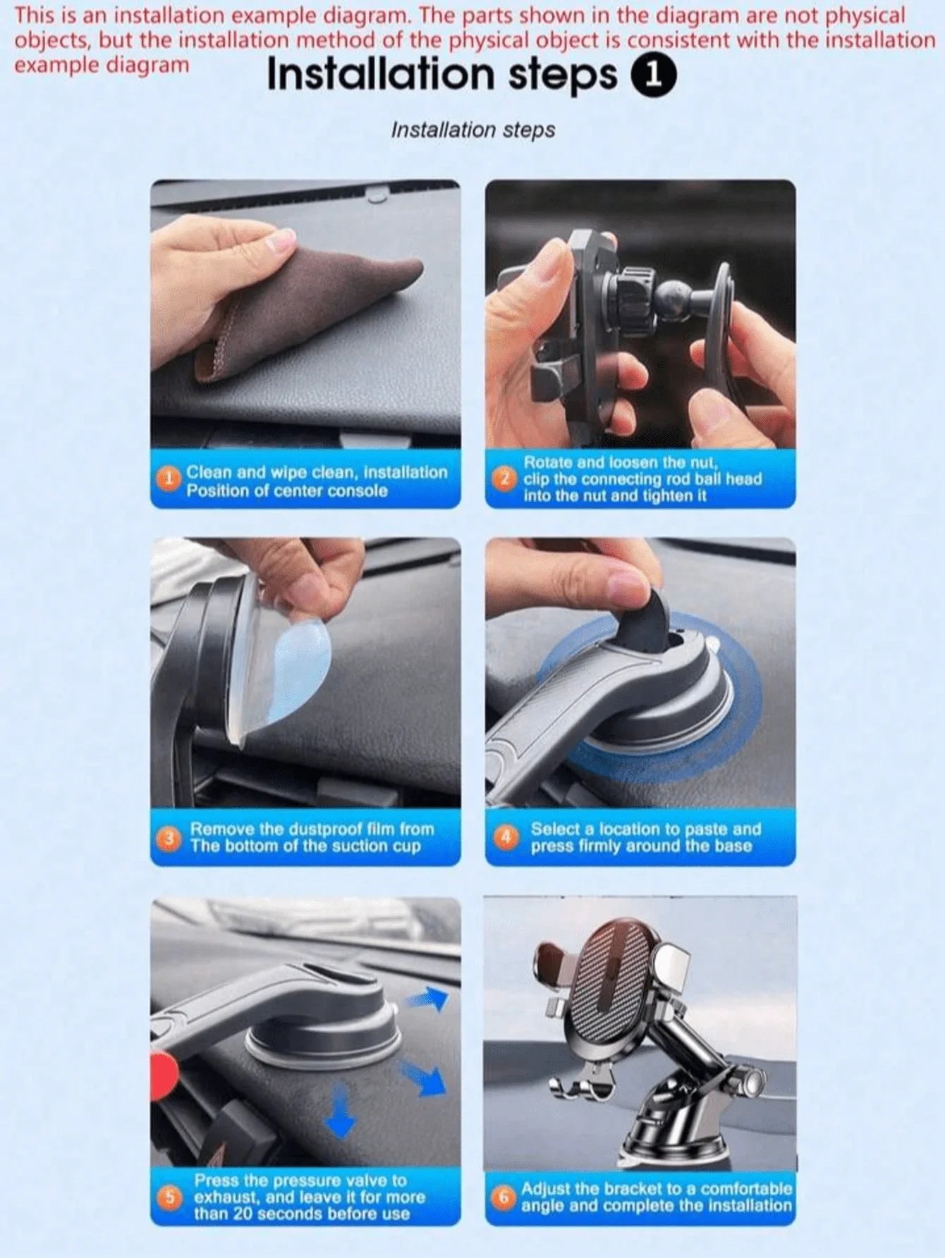 Suction Cup Car Phone Holder for Phones and Tablets - View 4