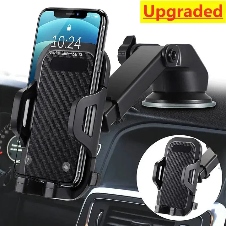 Suction Cup Car Phone Holder – Universal Dashboard & Windshield Mount