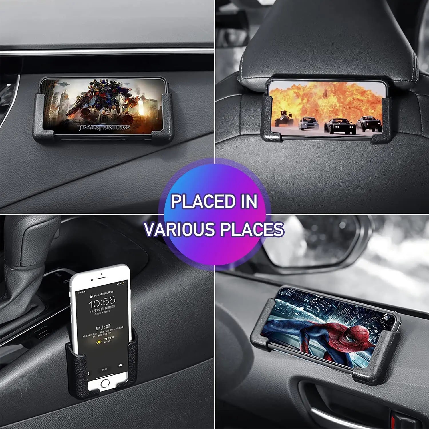 Multifunctional Car Phone Stand Hook Mount - View 6