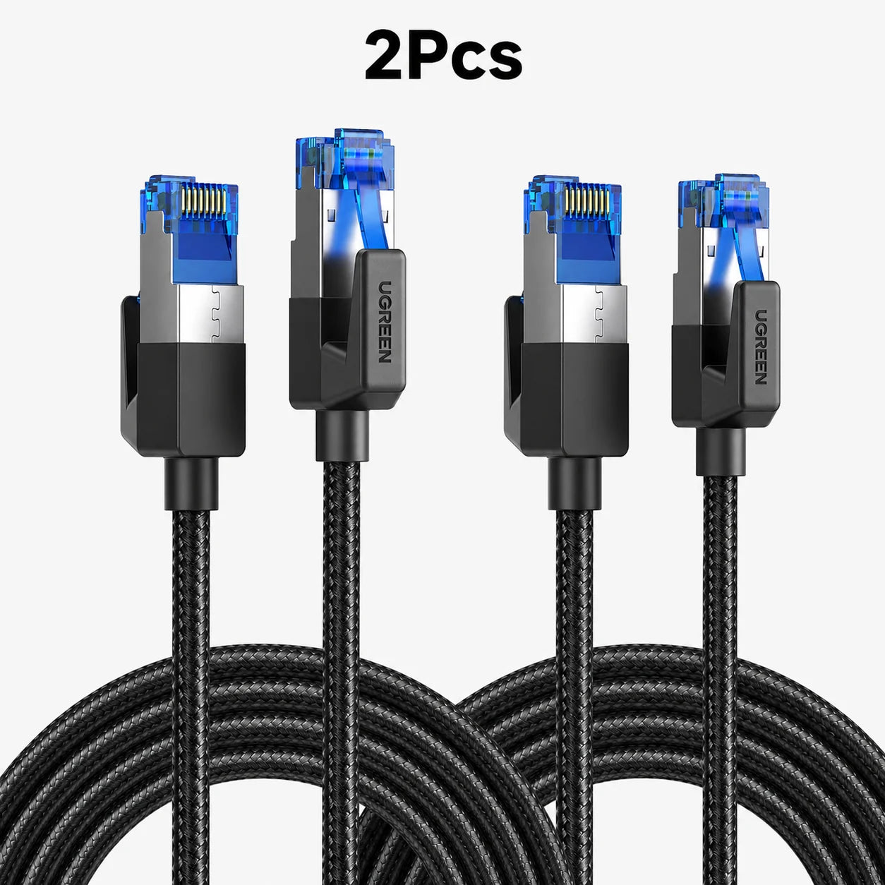 UGREEN Ethernet Cable CAT8 40Gbps Cotton Braided PVC Network Lan Cord for PC Modem Laptop PS 5/4 Router RJ45 Cable Ethernet