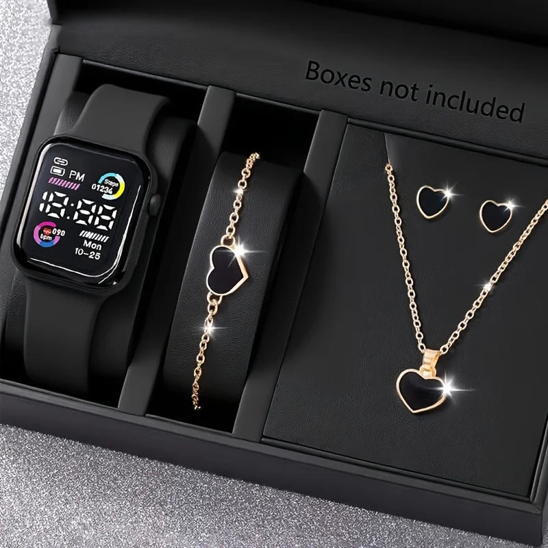 1pc Square Fashion Watch - Displays Time/Date, No Additional Features, Electronic Watch for Fashion Enthusiasts, Best Large Digi