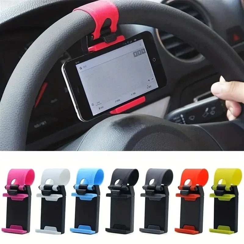Steering Wheel Car Phone Bracket Telescopic Clip