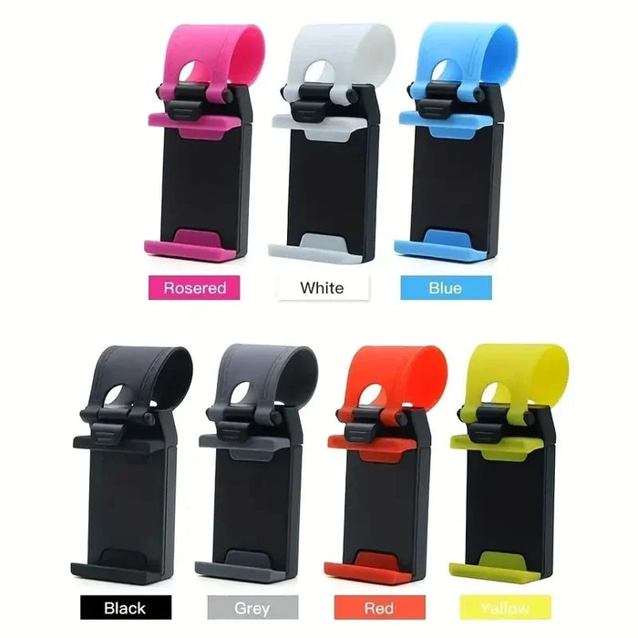 Steering Wheel Car Phone Bracket Telescopic Clip - View 2