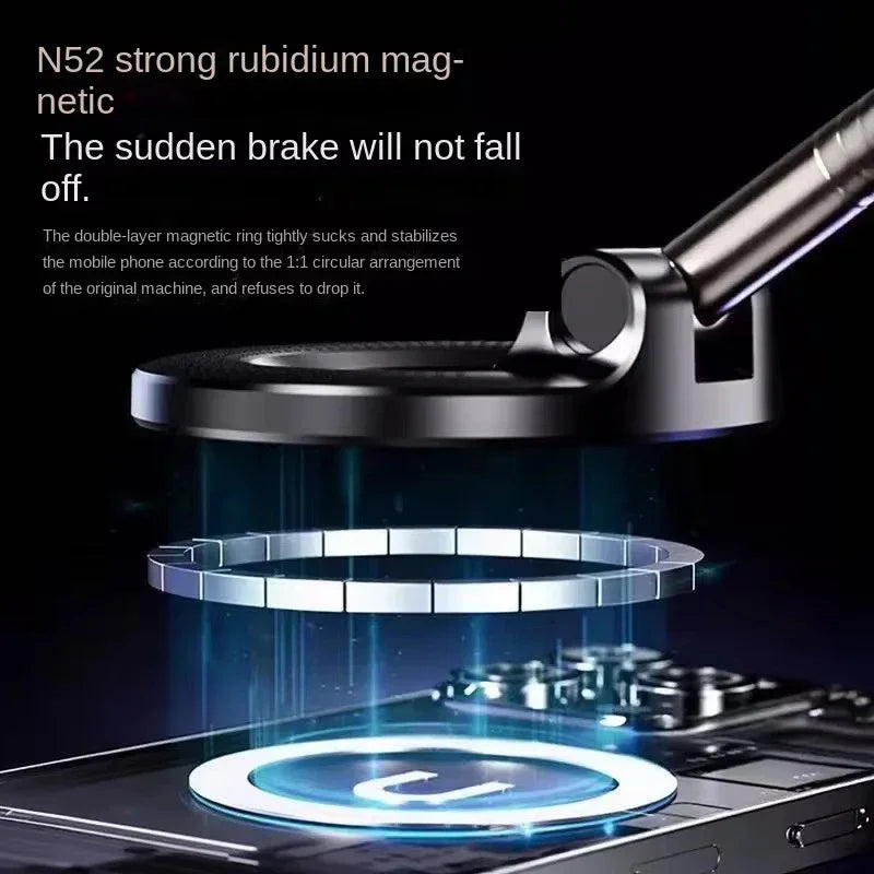 Magnetic Car Phone Holder Vacuum Suction - View 3