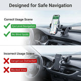 Multi-Scene Phone Mount with One-Click Lock Retractable Arm Strong Suction 360° Rotation for Car & Office