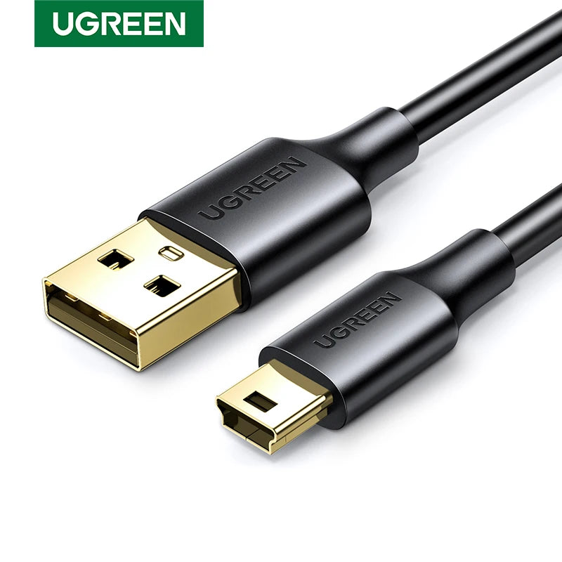 Ugreen Mini USB Cable Mini USB to USB Fast Data Charger Cable for MP3 MP4 Player Car DVR GPS Digital Camera HDD Mini USB