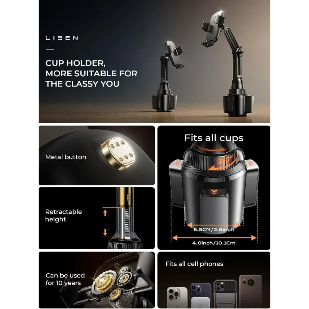 Cup Holder Phone Mount 360 Adjustable - View 6